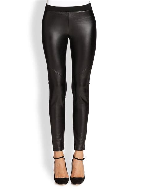 michael kors leggings - black|Michael Kors faux leather leggings.